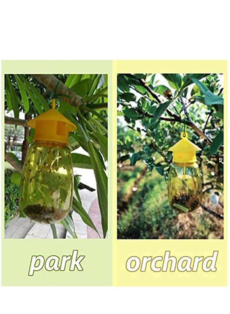 KASTWAVE 2 Pack Fruit Fly Traps Outdoor, Reusable Fly Traps and Fly Catcher,Insect Bug Killer for Garden Farm - Image 5