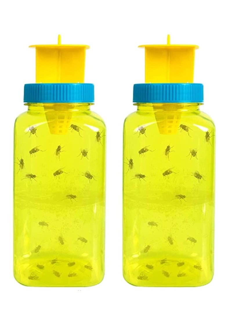 KASTWAVE 2 Pack Fruit Fly Traps Outdoor, Reusable Fly Traps and Fly Catcher,Insect Bug Killer for Garden Farm - Image 1