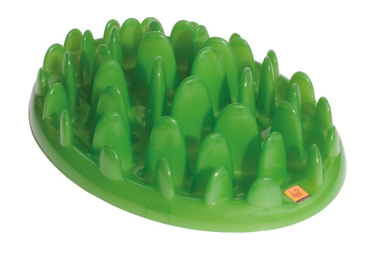 Company of Animals GREEN Slow Interactive Feeder for Dogs Size Large Best Fun Slow Feeder Dog Bowl AntiGulp Gobble Stopper Mental Stimulation Dog Puzzle Suitable for Small Medium Large Dogs