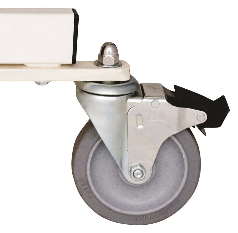Quantum Storage Systems WS-Mob Set of 2 Swivel Casters, One with Brake for Wire Partition Wall System Units (Pack of 2) - Image 5