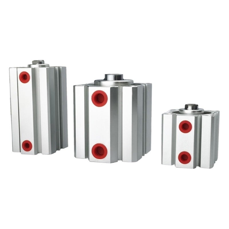 Double Acting Pneumatic Cylinder BORE 20mm Stroke 5mm Compact Design - Image 2