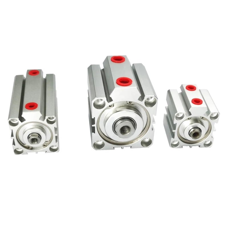Double Acting Pneumatic Cylinder BORE 20mm Stroke 5mm Compact Design - Image 3