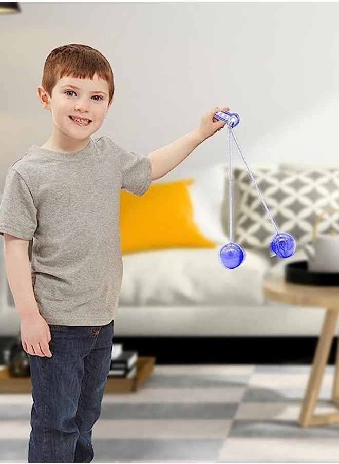 5 PCS Pro-Clackers Ball , Hand Wrist Exercise Ball,Colorful Clackers Knockers Balls- Assorted Clacker Balls on a String ,Swinging Ball Toys Fidget Knockers Toys