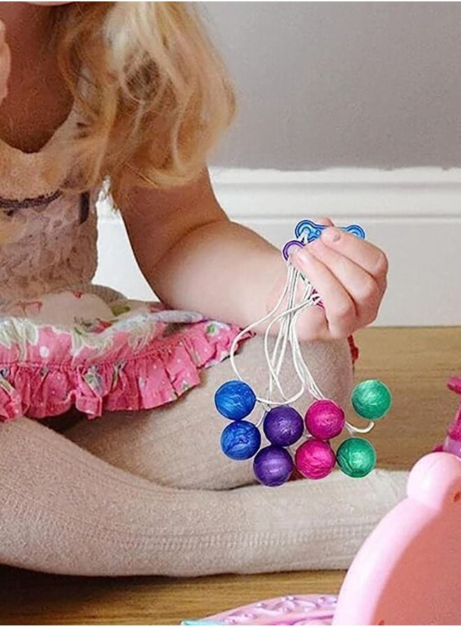 5 PCS Pro-Clackers Ball , Hand Wrist Exercise Ball,Colorful Clackers Knockers Balls- Assorted Clacker Balls on a String ,Swinging Ball Toys Fidget Knockers Toys