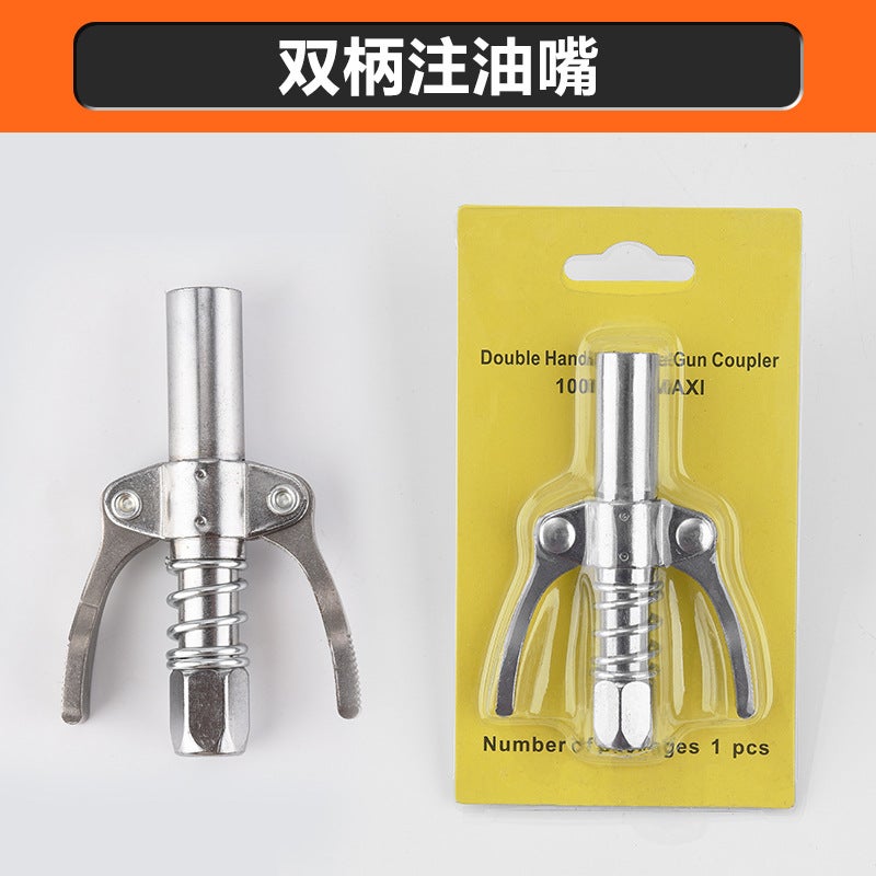 Stainless Steel Grease Nozzle Head – Manual High Pressure Lock Clamp Type - Image 1