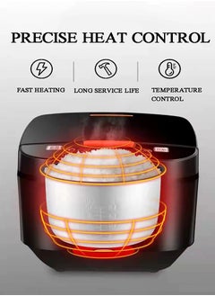 SILVER CREST Programmable Electric Rice Cooker 5 L 900 W Black  - Image 4
