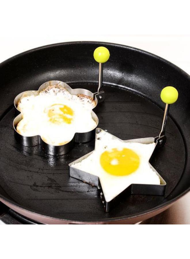 Thickened Stainless Steel Cake Model Fried Egg Chocolate Mold Love Type Fried Egg Ring Baking DIY Egg Omelette-Specifications:Love Shape# C095B#-Color:Bagged - Image 2
