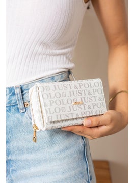 Just Polo Women's White Wallet & Card Holder JP0001  - Image 1
