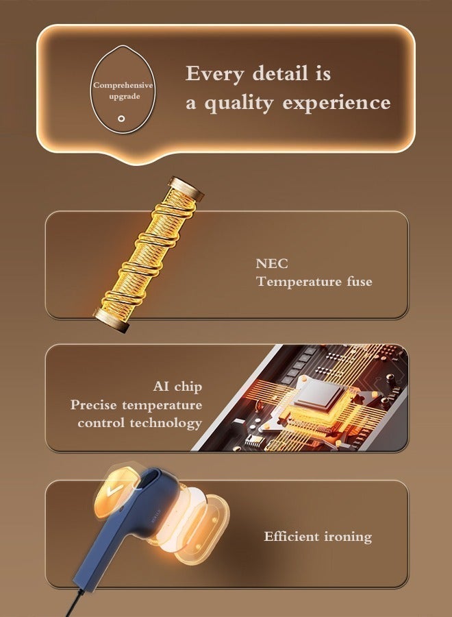 0TO1 TECH Dual Voltage Mini Travel Iron | 15s Rapid Heating | Wet & Dry Steam | Portable for Hajj, International Travel & Saudi Business Trips | 2-Year Warranty - Image 3