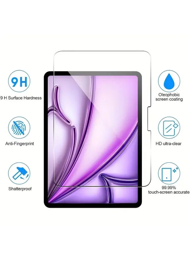 Set Of 3 Tempered Glass Screen Protectors For IPad Air 7 2025 Model Anti Fingerprint Scratch Resistant - Image 4