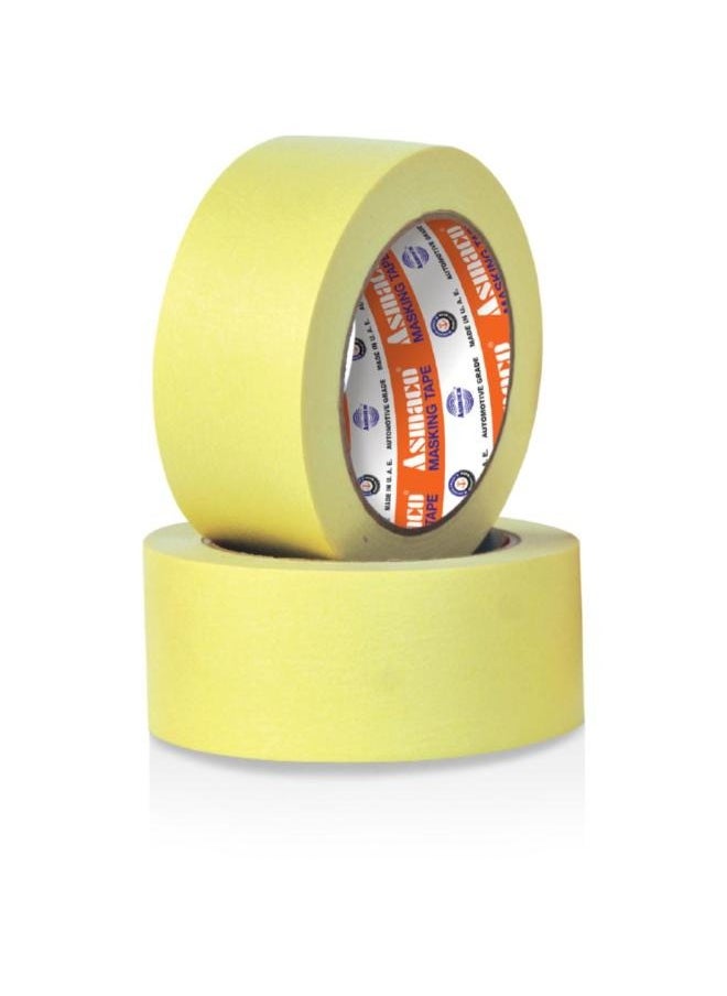 Asmaco Masking Tape Temperature Grade - Yellow - 48 Mm x 30 Yards - Set of 01 