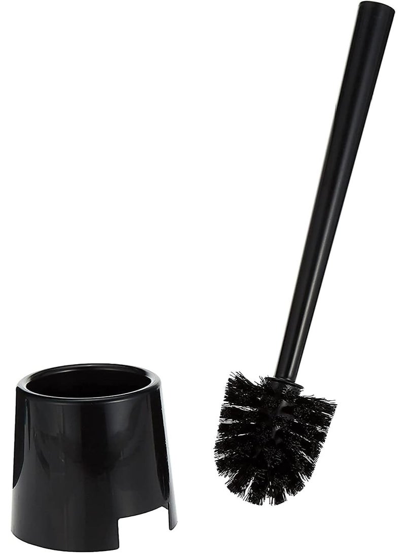 Toilet Brush with Holder – Modern Black Design for Easy and Efficient Toilet Cleaning, Water-Resistant and Convenient Bathroom Accessory - Image 1