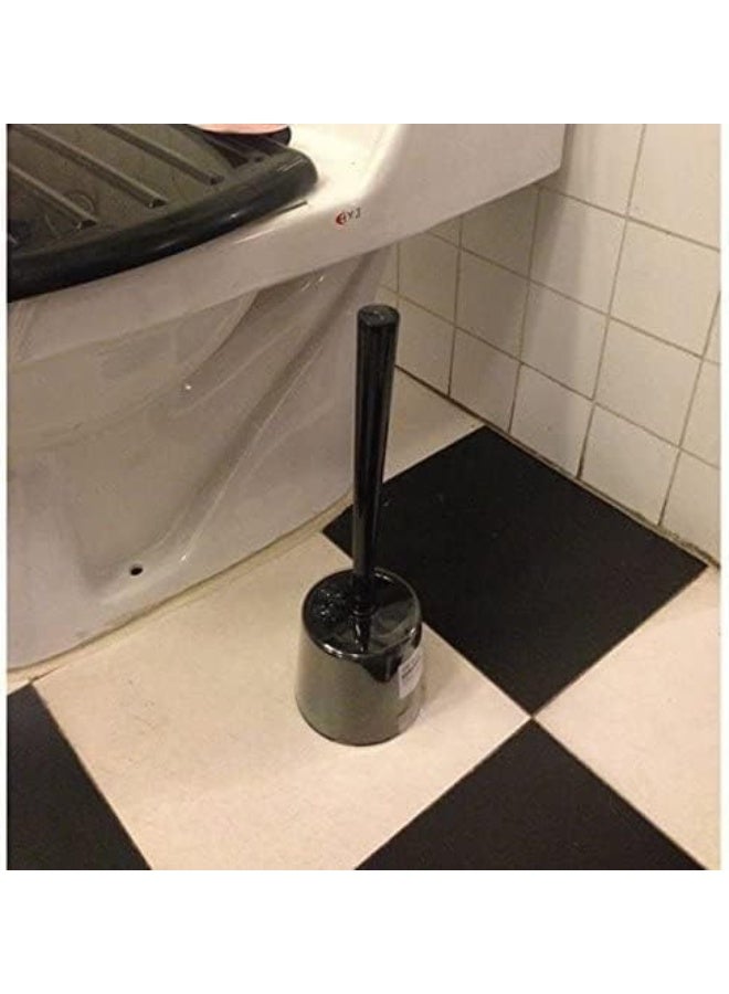 Toilet Brush with Holder – Modern Black Design for Easy and Efficient Toilet Cleaning, Water-Resistant and Convenient Bathroom Accessory - Image 2