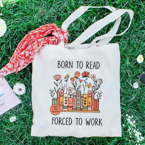 Teeglow Book Lovers Gifts Book Canvas Tote Bag, Book Accessories Gifts for Book Lovers Women Aesthetic Book Tote Bag, Book Club Gifts for Readers Book Lover Gifts for Women - Image 5