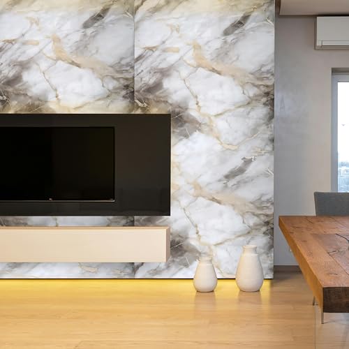 Jig-Tik 60cm x 200cm Kitchen Wallpaper | Oil-Proof & Waterproof Self-Adhesive Wall Sticker | Heat-Resistant Aluminium Backsplash Roll | Anti-Mold Kitchen Wall Covering (Pack of 1) - Image 4