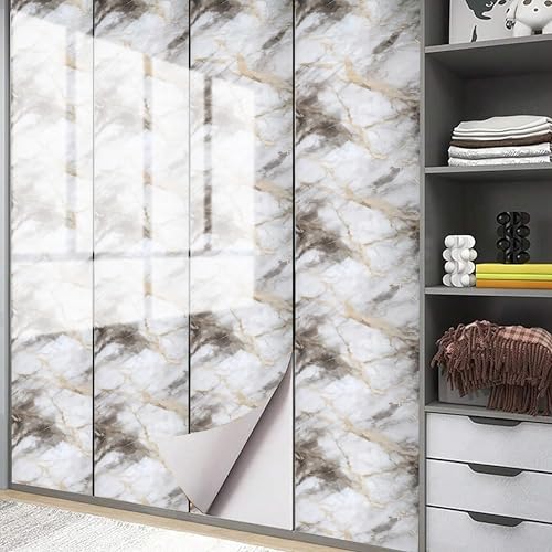 Jig-Tik 60cm x 200cm Kitchen Wallpaper | Oil-Proof & Waterproof Self-Adhesive Wall Sticker | Heat-Resistant Aluminium Backsplash Roll | Anti-Mold Kitchen Wall Covering (Pack of 1) - Image 3