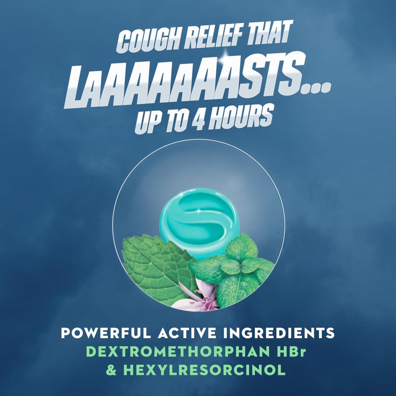 Mucinex InstaSoothe Sore Throat + Cough Relief Alpine Herbs & Mint Flavor, Fast Acting, Cooling Comfort, Powerful Sore Throat Oral Pain Reliever, 40 Medicated Drops - Image 5