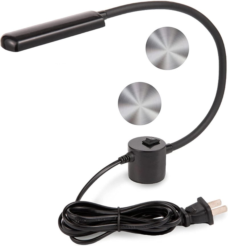 FAJ Sewing Machine Light, Magnetic, Flexible 60 LED Work Lights, Bandsaw Accessories, Scroll Saw with Extra Long Gooseneck - Mount Anywhere Discs (2) Included - Image 1