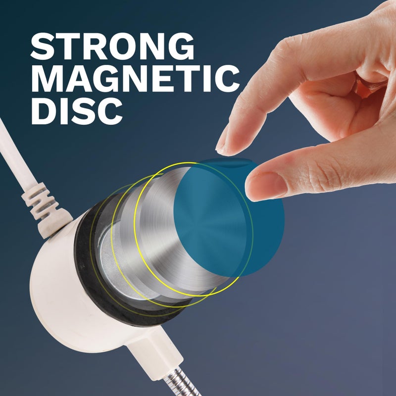 FAJ Sewing Machine Light, Magnetic, Flexible 60 LED Work Lights, Bandsaw Accessories, Scroll Saw with Extra Long Gooseneck - Mount Anywhere Discs (2) Included - Image 4