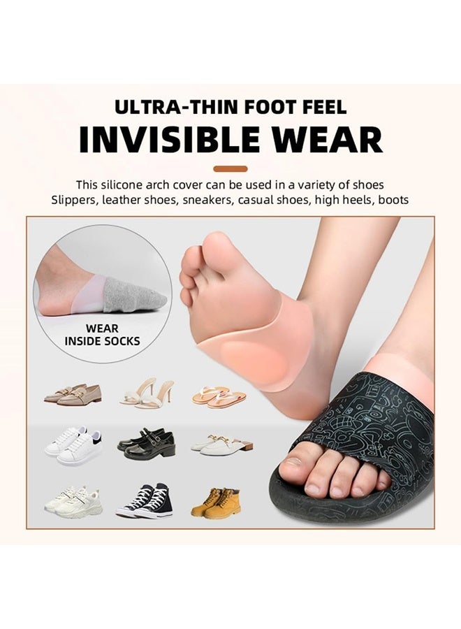 2 Pairs Arch Support Sleeves - Orthotic Relief for Flat Feet & Arch Pain - Unisex Support for Men and Women (Large) - Image 5