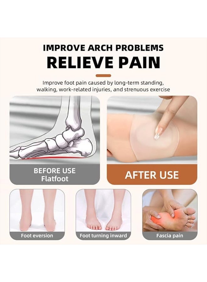 2 Pairs Arch Support Sleeves - Orthotic Relief for Flat Feet & Arch Pain - Unisex Support for Men and Women (Large) - Image 3