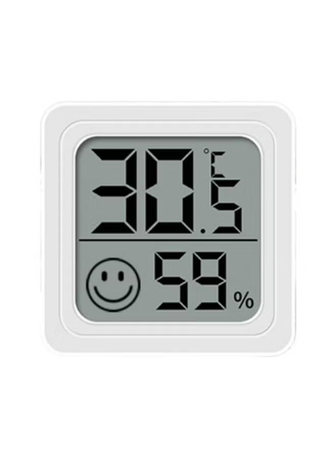 Digital Hygrometer Thermometer, Room Thermometer, Indoor Thermometer, Household Temperature and Humidity Monitor, Mini Size, Large Number, Temperature and Humidity Monitoring, White - Image 1