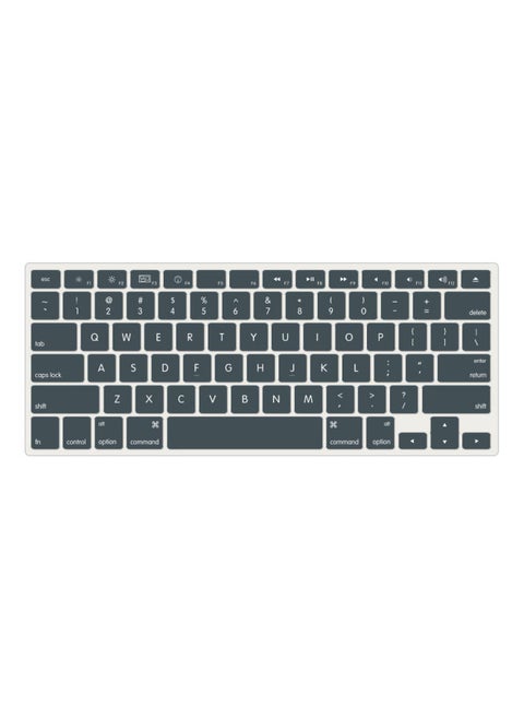 For Apple Notebook Keyboard Film Macbook Pro Silicone Transparent Pattern TPU Universal Keyboard Protective Film-Color:Silica Gel-quicksand Ash-Applicable Model:2020air13（A2179/A2337）