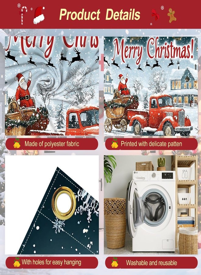 ANNA QUEEN 6×13ft Christmas Garage Door Banner Decoration Cover,Large Christmas Banner Backdrop Decorations for Indoor Outdoor Xmas Party (Merry Christmas-Winter) - Image 4