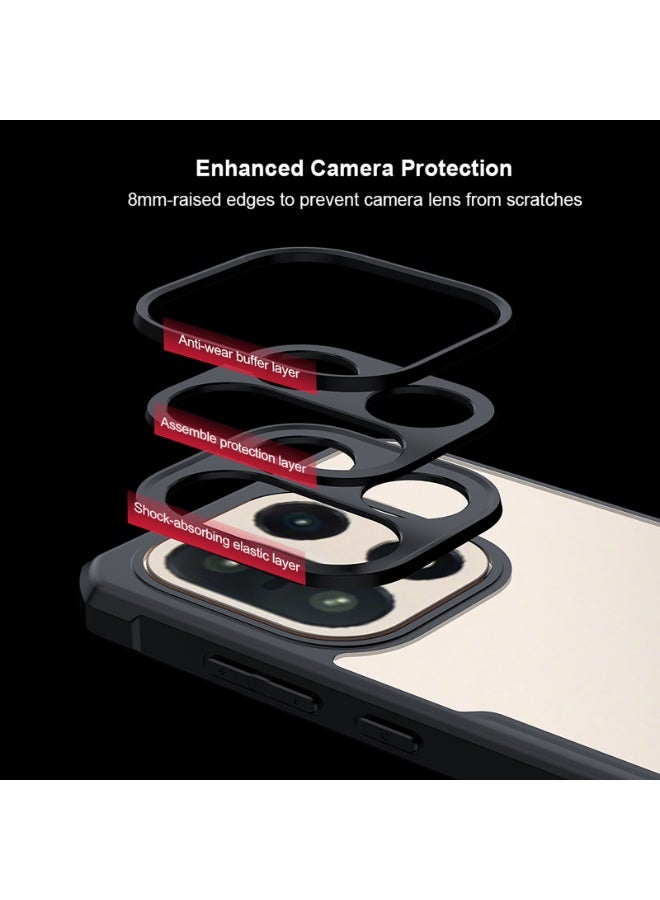 XUNDD for OnePlus 15 Case, Wireless Charging Compatible, TPU+PC Shockproof Mobile Cover, Compatible with MagSafe Magnetic Back Cover, Anti-Fingerprint Matte Semi-Transparent Casing - Image 3