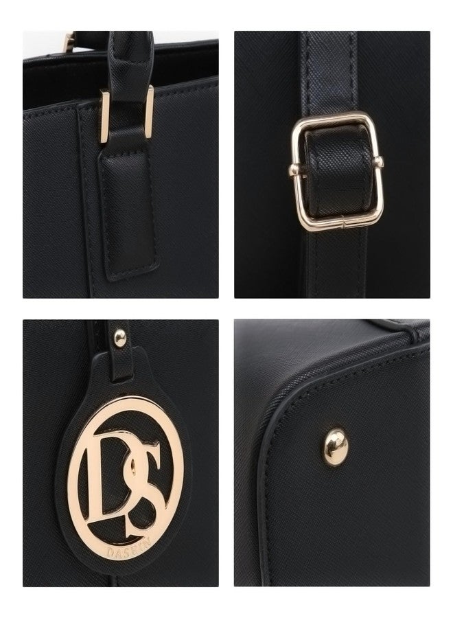 داسين حقيبة يد نسائية من داسين، حقيبة كتف، حقيبة عمل، حقيبة يد كبيرة مع حقيبة يد صغيرة متناسقة - Image 3