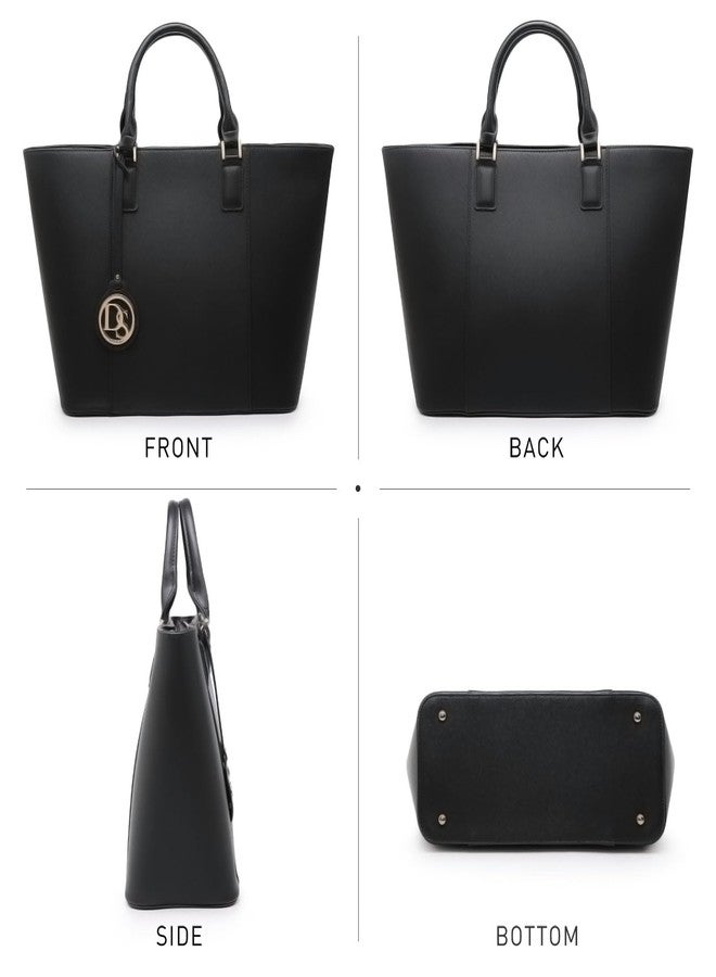 داسين حقيبة يد نسائية من داسين، حقيبة كتف، حقيبة عمل، حقيبة يد كبيرة مع حقيبة يد صغيرة متناسقة - Image 4