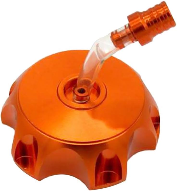 برتقالي CNC تنفس خزان الغاز فتحة لـ 110cc 125cc 140cc ATV دراجة ترابية - Image 1