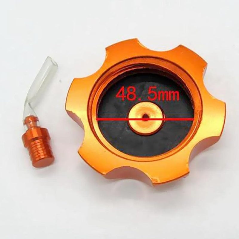 برتقالي CNC تنفس خزان الغاز فتحة لـ 110cc 125cc 140cc ATV دراجة ترابية - Image 5