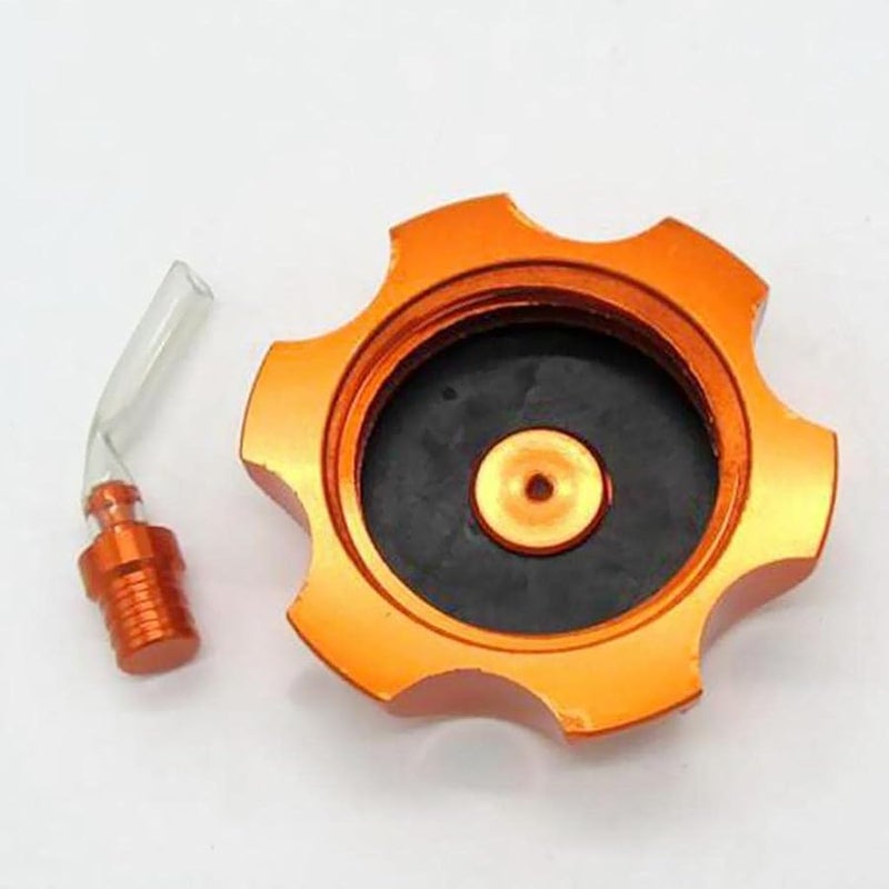 برتقالي CNC تنفس خزان الغاز فتحة لـ 110cc 125cc 140cc ATV دراجة ترابية - Image 3