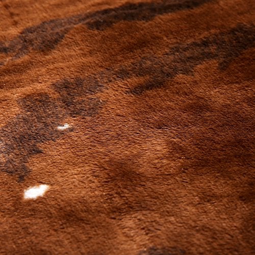 townssilk Cow Print Rug 4.1x4.5 Feet Faux Cow Hide Rug Animal Printed Area Rug Carpet for Home - Image 4