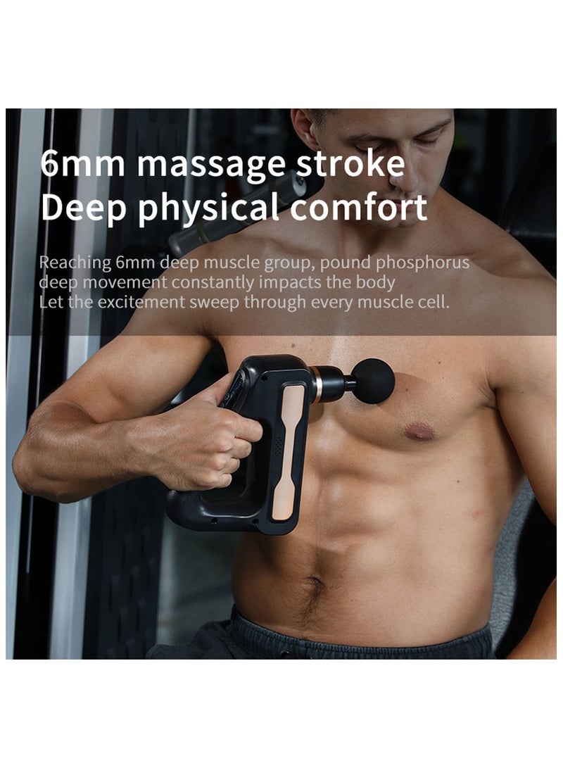 BlueFire Fascia Gun Mini Muscle Massage Gun – Deep Tissue Body Therapy, Portable Aluminium Alloy Electric Massager for Muscle Relaxation, Timing Control, 1800-3200 RPM, 30W Power, Rechargeable 1800mAh Battery - Image 4