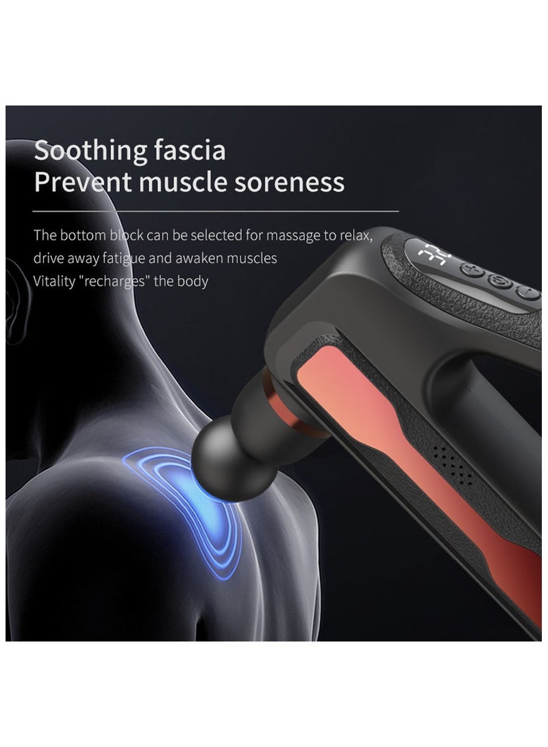 BlueFire Fascia Gun Mini Muscle Massage Gun – Deep Tissue Body Therapy, Portable Aluminium Alloy Electric Massager for Muscle Relaxation, Timing Control, 1800-3200 RPM, 30W Power, Rechargeable 1800mAh Battery - Image 2