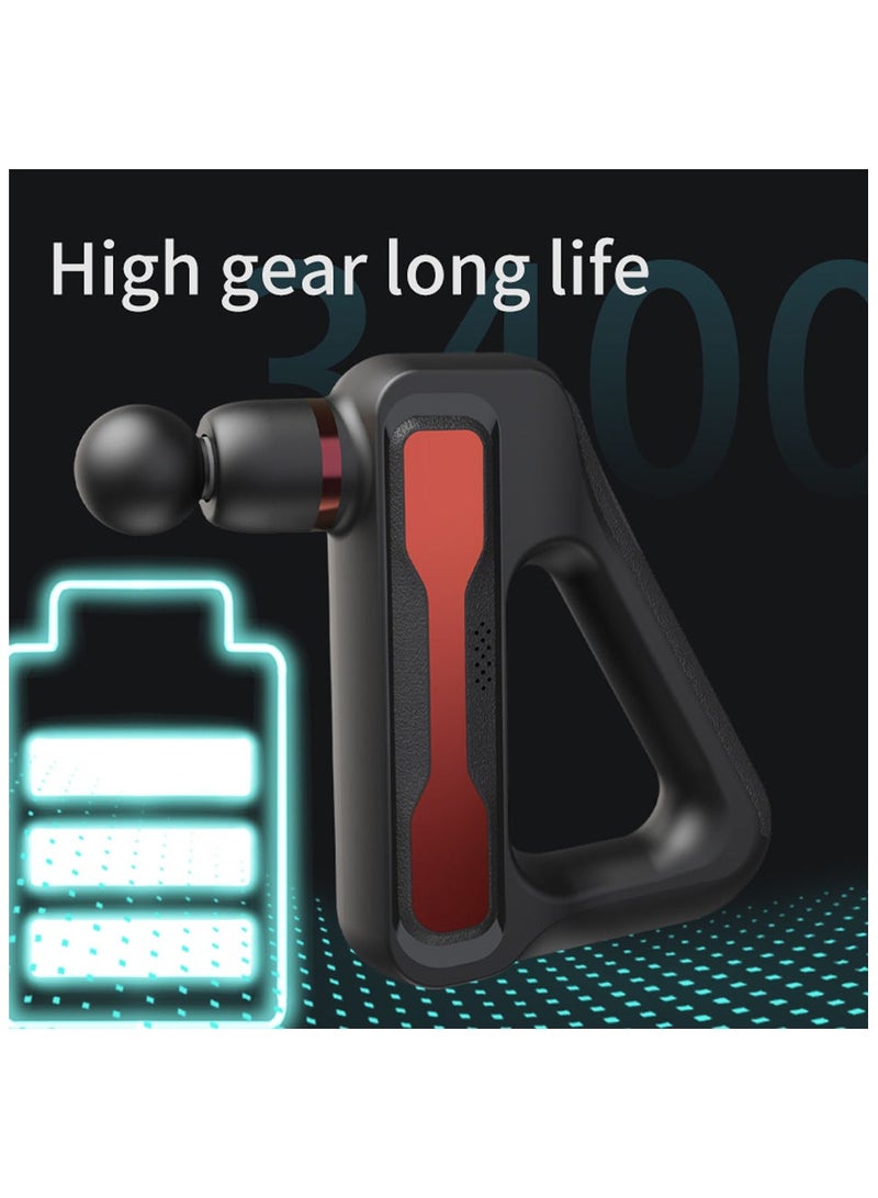 BlueFire Fascia Gun Mini Muscle Massage Gun – Deep Tissue Body Therapy, Portable Aluminium Alloy Electric Massager for Muscle Relaxation, Timing Control, 1800-3200 RPM, 30W Power, Rechargeable 1800mAh Battery - Image 5