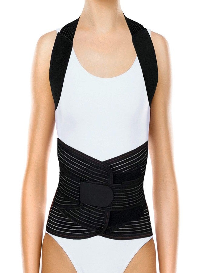ORTONYX TLSO Full Back Support Brace with Removable Dorso-Lumbar Pad - Lightweight, Breathable - Pain Relief, Thoracic Kyphosis, Herniated Disc / ACHB5248-XL - Image 2
