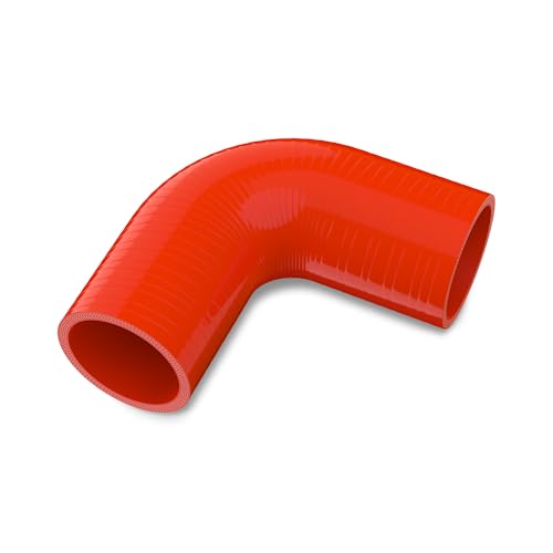 Endure 90 Degree Elbow Coupler Silicone Hose 4Ply 2Inch51mm Couplers for High Performance Vehicles Intake Piping Length102mm Thickness 5mm Automotive Silicone Hose Red - Image 1