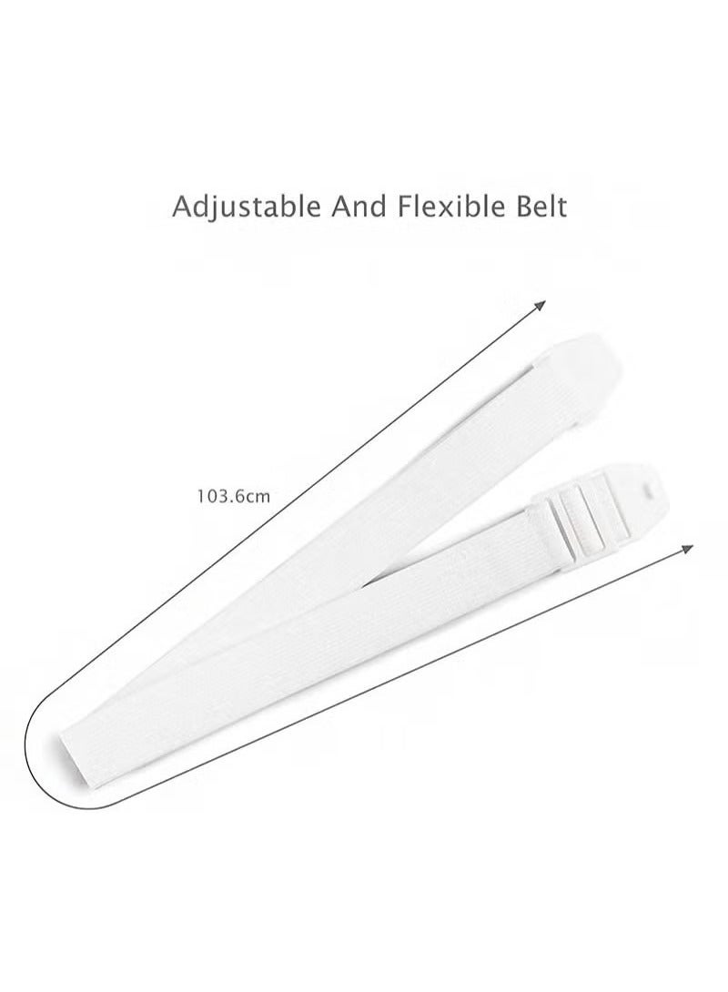 Realfrog Lightweight Stoma Belt, Portable Adjustable Length with Stoma Hernia Strap for Post-Post Care After Colostomy Ileostomy Surgery (White)  - Image 2