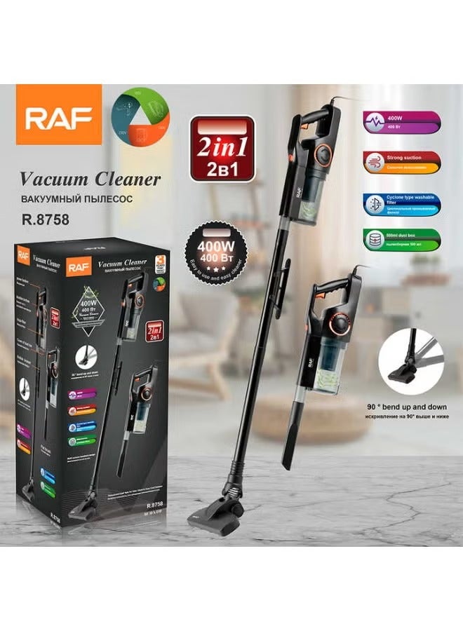 RAF High Quality 2-in-1 Electric Vacuum Cleaner 400W with Handheld Portable for Hard Floors & Sofa - Image 2