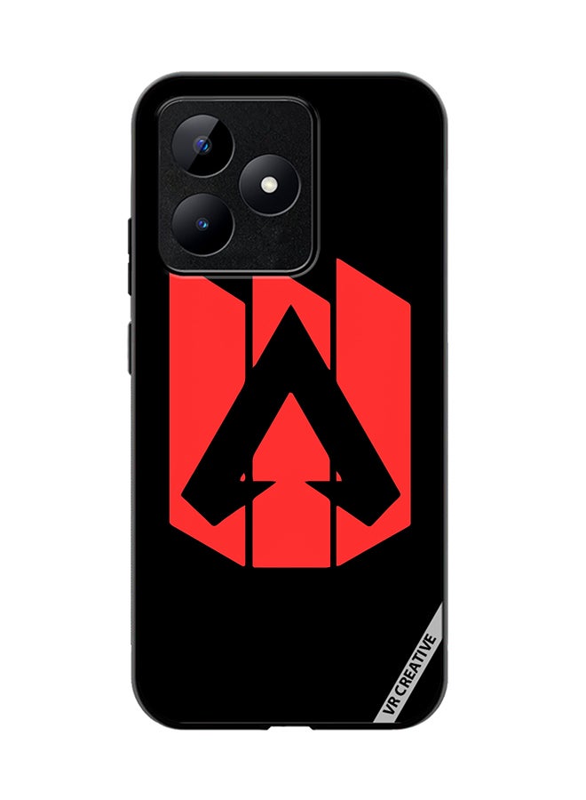 VR CREATIVE Protective Case Cover For Realme C53 Red Logo Apex Legends Design Multicolour - Image 1