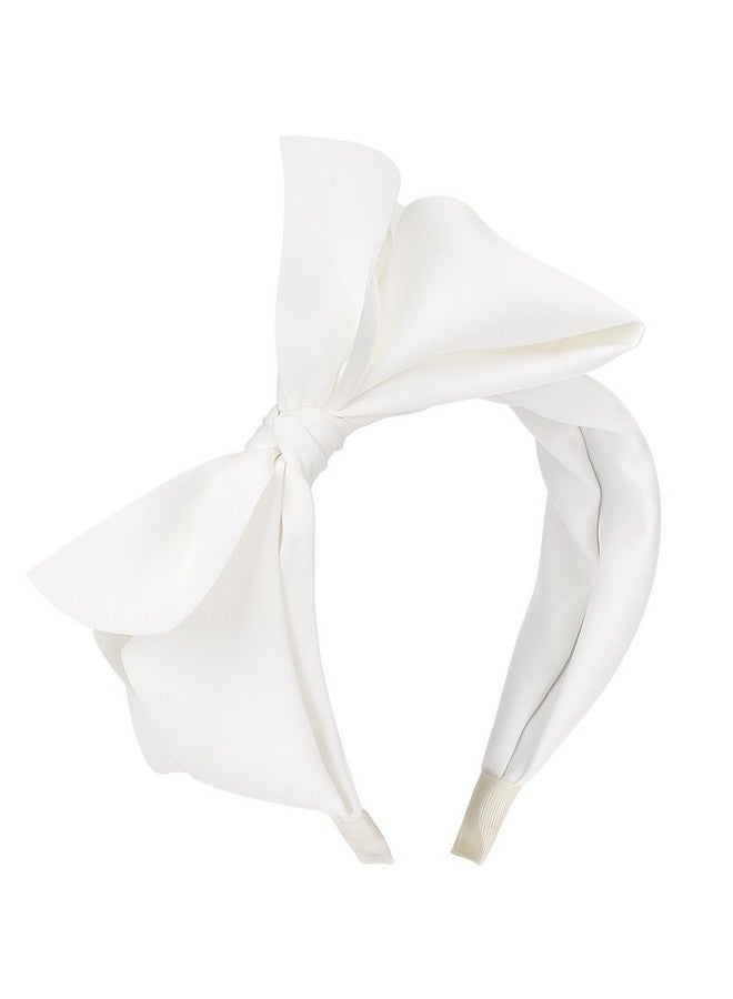 WantGor Bowknot Headbands, Wide Turban Hair Hoops With Knotted Bows - Hair Accessories For Women - Image 1
