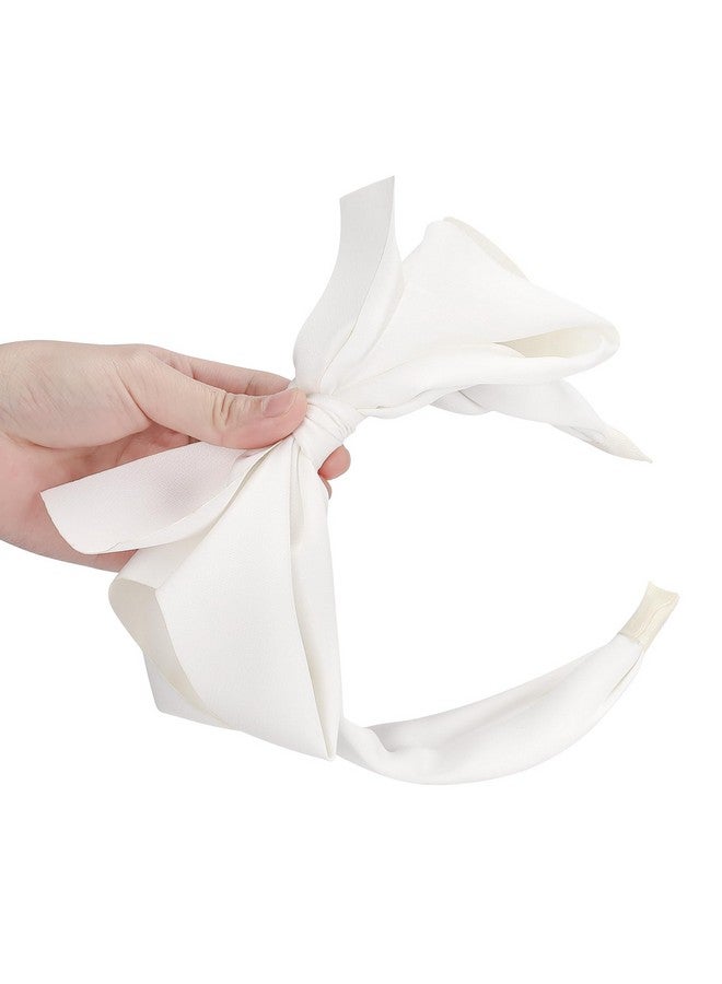 WantGor Bowknot Headbands, Wide Turban Hair Hoops With Knotted Bows - Hair Accessories For Women - Image 3