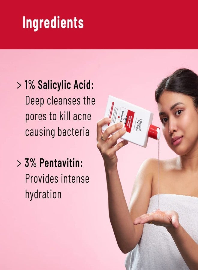 Chemist at Play 1% Salicylic Acid Body Wash 236ml + Loofah | Paraben & SLS Free | Gentle Exfoliating Shower Gel | Prevents Body Acne, Bumpy Skin & Deep Cleanses Skin | For Men & Women - Image 5