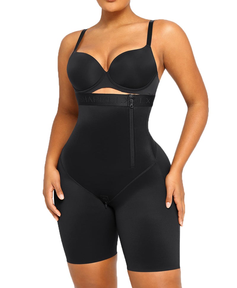 SHAPELLX Shapewear Tummy Control for Women Butt Lifting High Waist Shorts Faja Body Shaper Thigh Slimming Short Bodysuit XL - Image 1