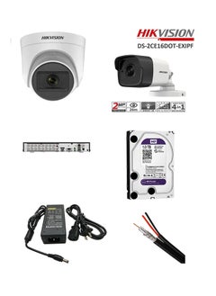 HIKVISION 2Mp Indoor Fixed 6 Camera + Mini Bullet 2Mp Outdoor Fixed 6 Camera + Hikvision 16-Channel Dvr (Digital Video Recorder) From The Turbo Hd Series. + Wd Hard Drive Specially Designed For Security Video Recording Systems.1Tb (Purple) + Power Adapter 12V 5Amp + Rg59 Cable Coaxial Cable Designed For Use In Video Surveillance (Cctv) Systems. 