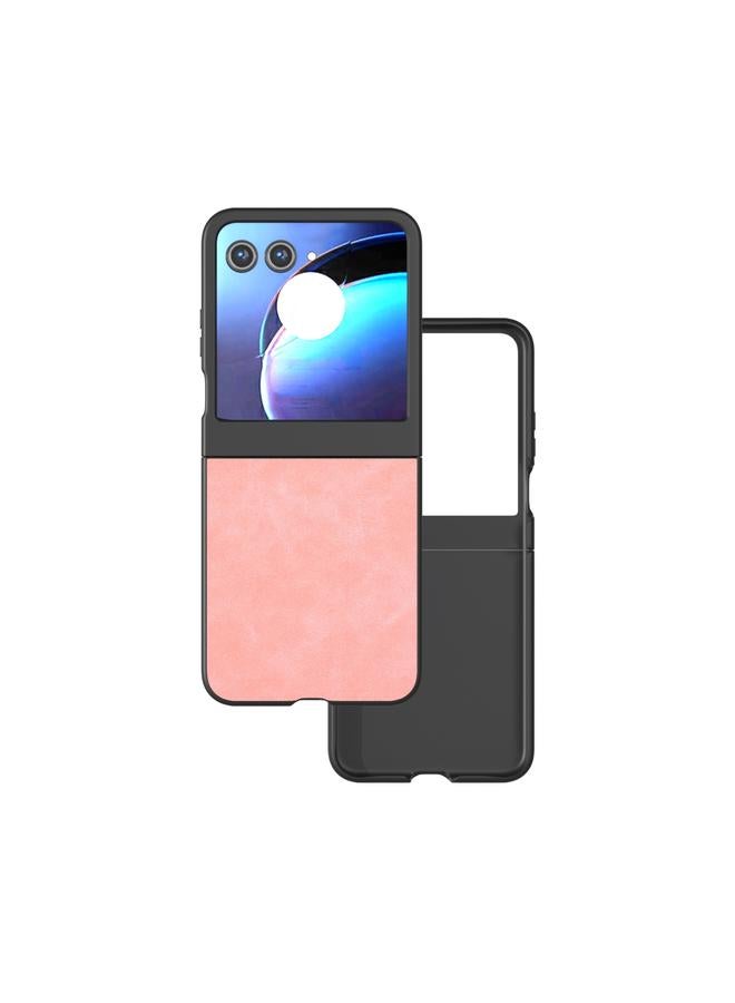 اس-توب جراب لهاتف Motorola Razr 50 مصنوع من جلد البولي يوريثان غير اللامع - Image 1