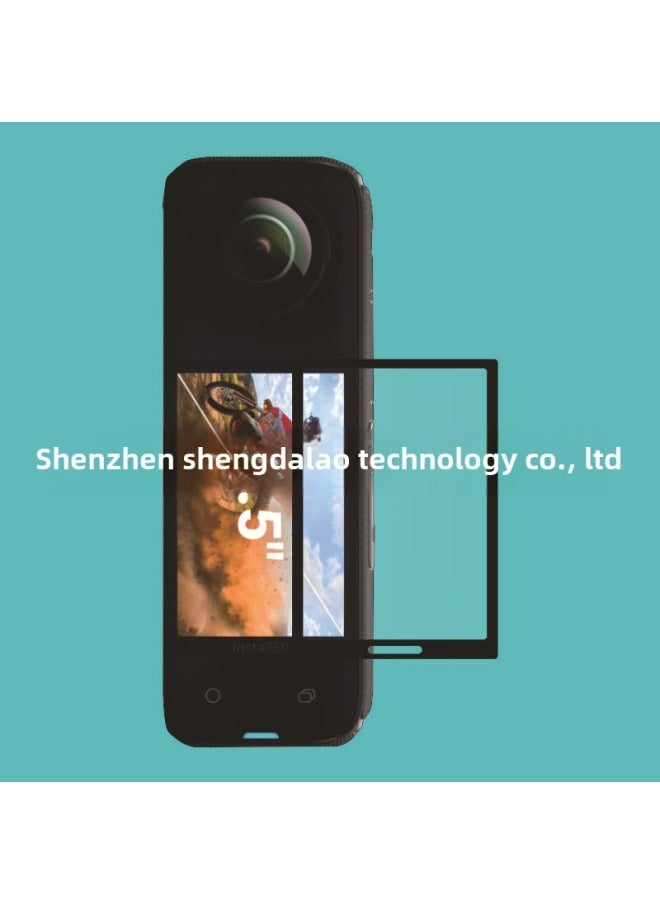 Generic - For Shadow Stone Insta360 X4 Tempered Film Insta360 X4 Composite Soft Film Shadow Stone X4 Hydrogel Film-Color:Insta360 X4-Dimensions:Composite Material Full Glue Black (2 Pieces With Plastic Box Packaging) - Image 1
